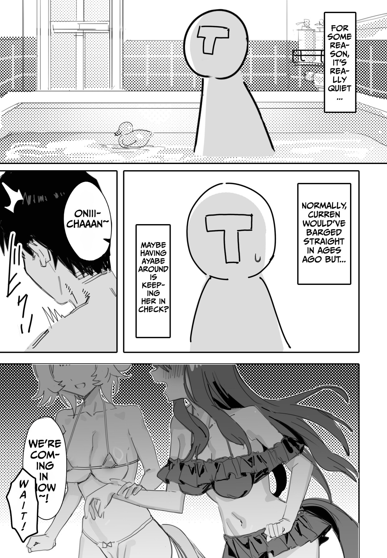 Hentai Manga Comic-Trainer-san, Onii-chan, Won't You Join Us In The Bath?-Read-4